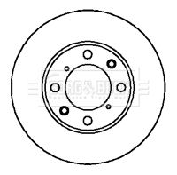 BORG & BECK Тормозной диск BBD4093